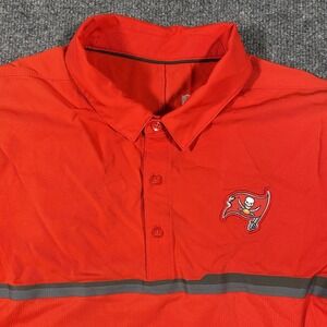 Tampa Bay Buccaneers Nike On Field Coaches Polo Shirt Mens Small Stretch Fabric